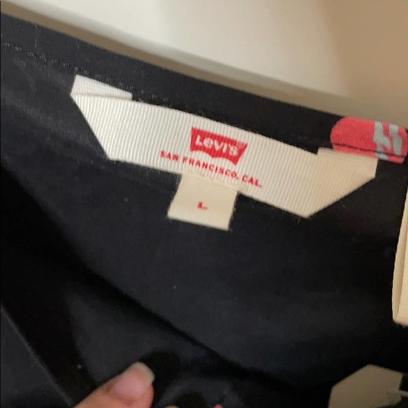 Levi’s palm tree black sundress NWT Large - Picture 6 of 9